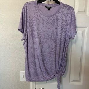 Lavender Simply Vera Wang Stretchy T-shirt Sz XL